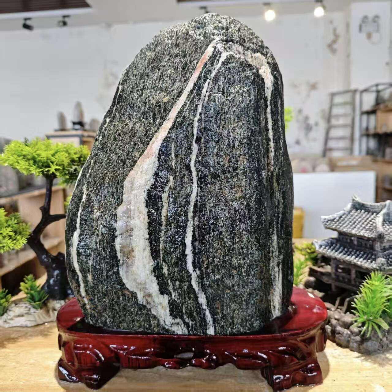 文创泰山石敢当原石补角室内外客厅观赏风景石头天然靠山风水摆件