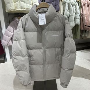 2025年冬季新品男装梭织宽松立领落肩开襟厚羽绒服R154115133以纯