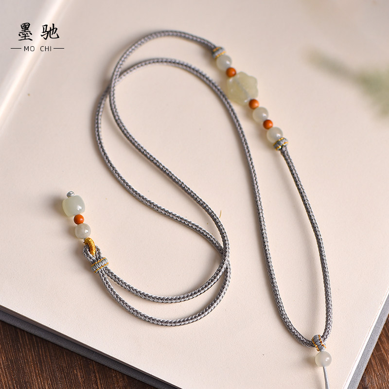 和田玉挂绳玉坠平安扣玉佛项链绳女款手工编织吊坠绳子高档可调节,饰品/流行首饰/时尚饰品新,绳,淘宝优惠券,粉丝福利购,淘宝优惠卷