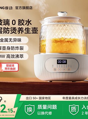 德国工艺。双层全玻璃恒温养生壶