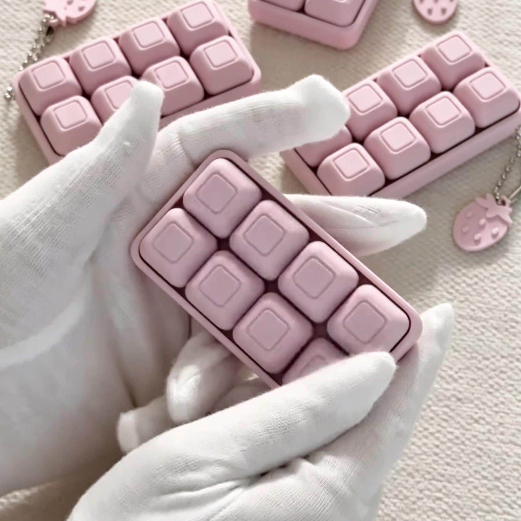 创意3d打印小键盘巧克力解压玩具挂件ins风钥匙扣包挂礼物送朋友