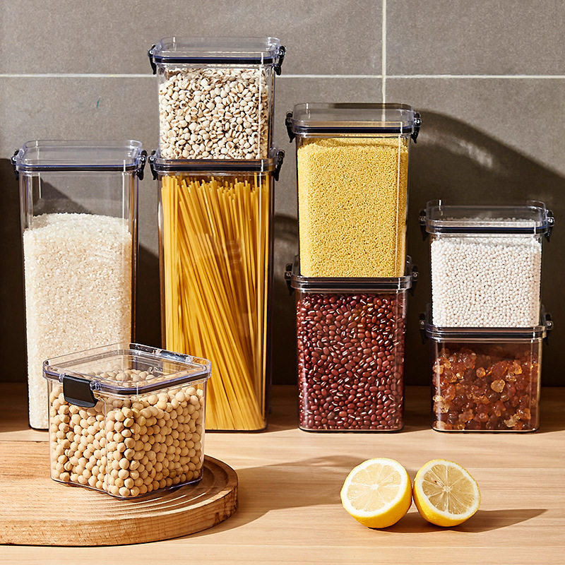 密封罐塑料食品级糖果咖啡豆保鲜储物罐子透明干货五谷杂粮收纳盒