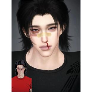 安和平仿捏 西西西树 逆水寒手游捏脸男通用