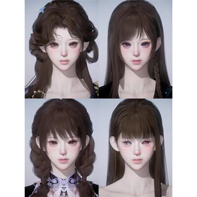 发5 Jenny帕帕 葡萄2.0 燕云十六声捏脸女 端游手游通用