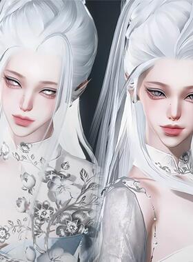 发2 潮光 翻新版 帆布于 自带御姐大胸体型 逆水寒手游捏脸女通用