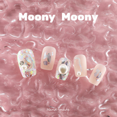 BeadyMoony2024年新款 松林少女 手工手作定制穿戴甲高级感美甲