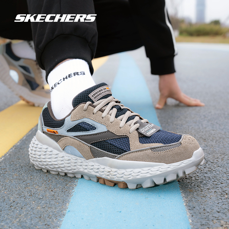 斯凯奇男鞋户外休闲运动老爹鞋子