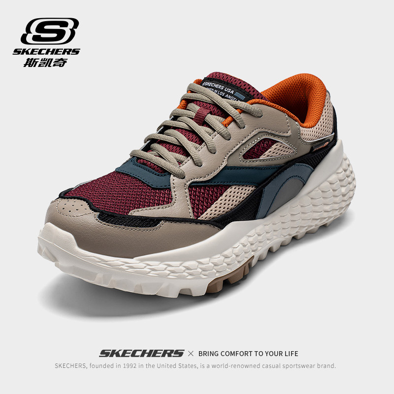 skechers斯凯奇运动鞋男鞋2026秋季厚底轮胎鞋男款网面休闲老爹鞋