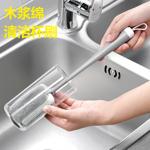 日本海绵杯刷清洁刷家用奶瓶刷长柄保温杯多功能清洁洗杯子刷茶渍