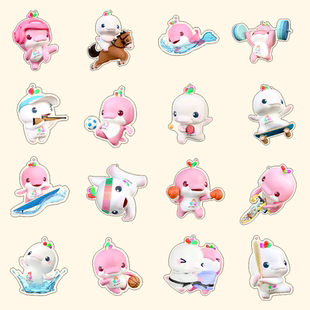 全运会吉祥物喜洋洋乐融融亚克力双面钥匙扣创意挂件书包挂饰应援