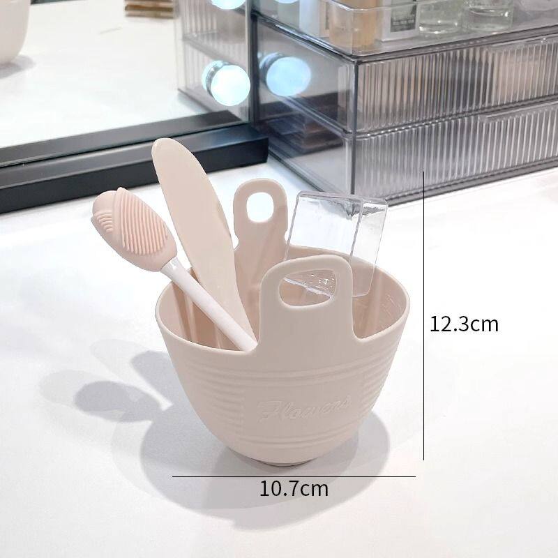 硅胶面膜碗刷子套装水疗泥膜软膜工具调膜碗面膜刷勺子专用搅拌