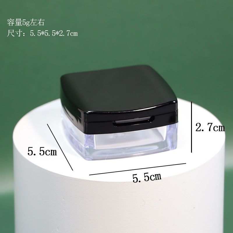 迷你5g散粉分装盒外出补妆高级小样空盒带镜子粉扑便携