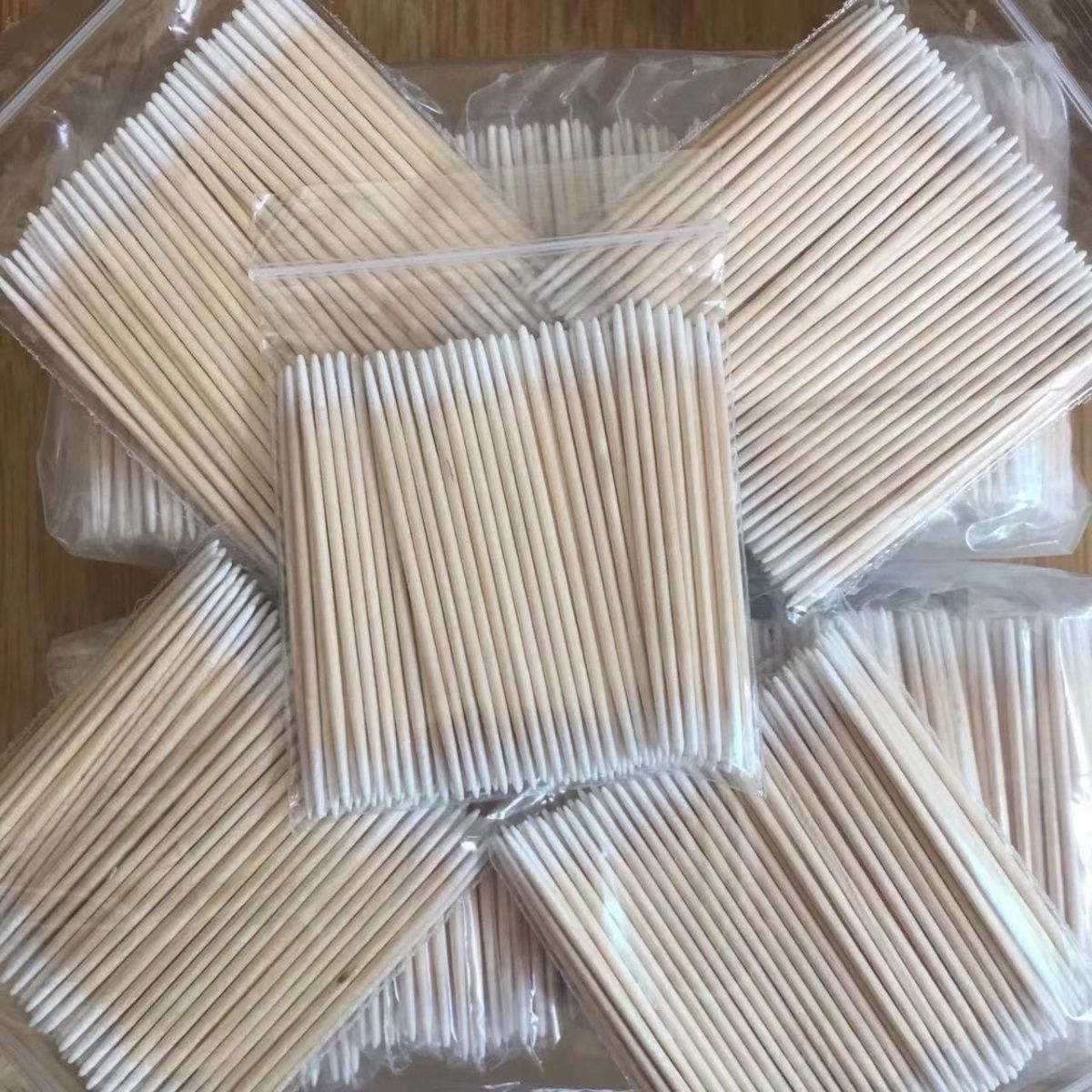 单头极细尖嘴单头尖棉签纹绣画眉专用一次性化妆眼线美容小棉签