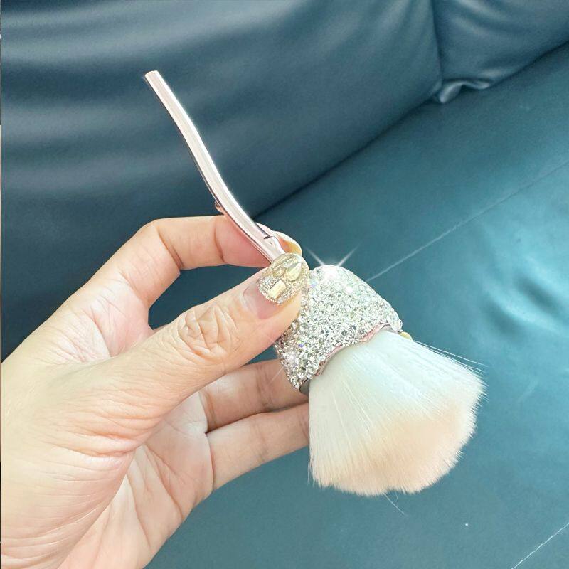 玫瑰花镶钻化妆刷大号高级感散粉刷粉饼蜜粉定妆刷腮红刷美妆工具