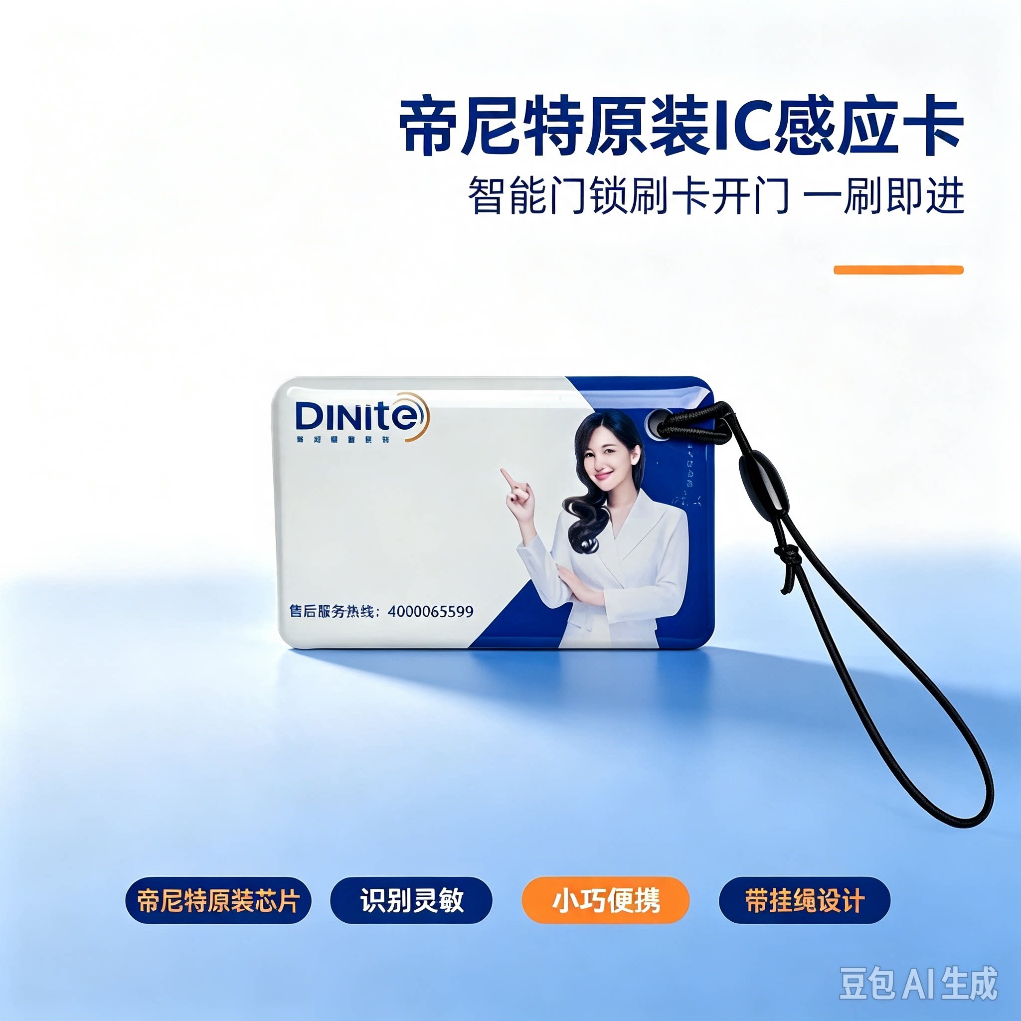 帝尼特智能锁IC卡 智能卡片 原装正品 一刷即开 方便老人孩子开门