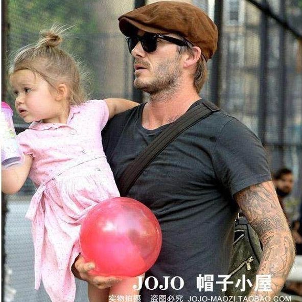 秋冬新品贝雷帽麂皮绒鸭舌帽春秋新款男士帽子英伦风导演帽复古帽