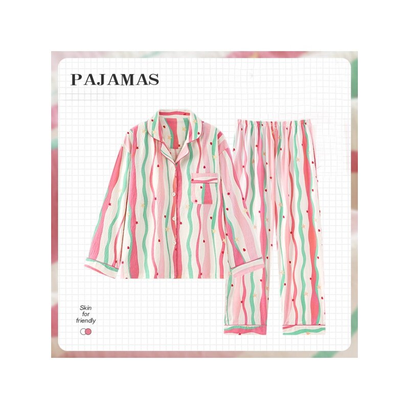 英国LMKL女童睡衣2025新款儿童a类纯棉女孩春秋季长袖家居服套装