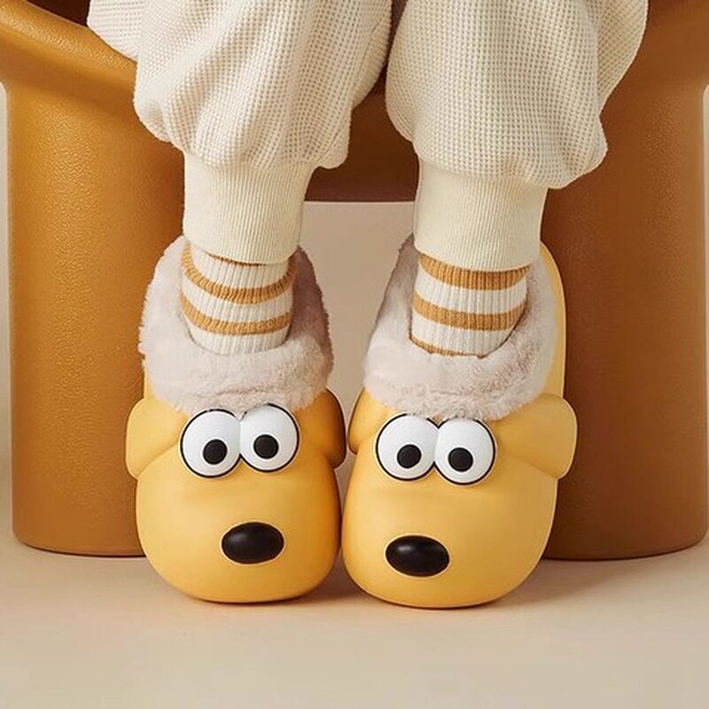 英国DHWA儿童棉拖鞋2025秋冬季亲子款男孩室内女宝宝防水包跟棉鞋