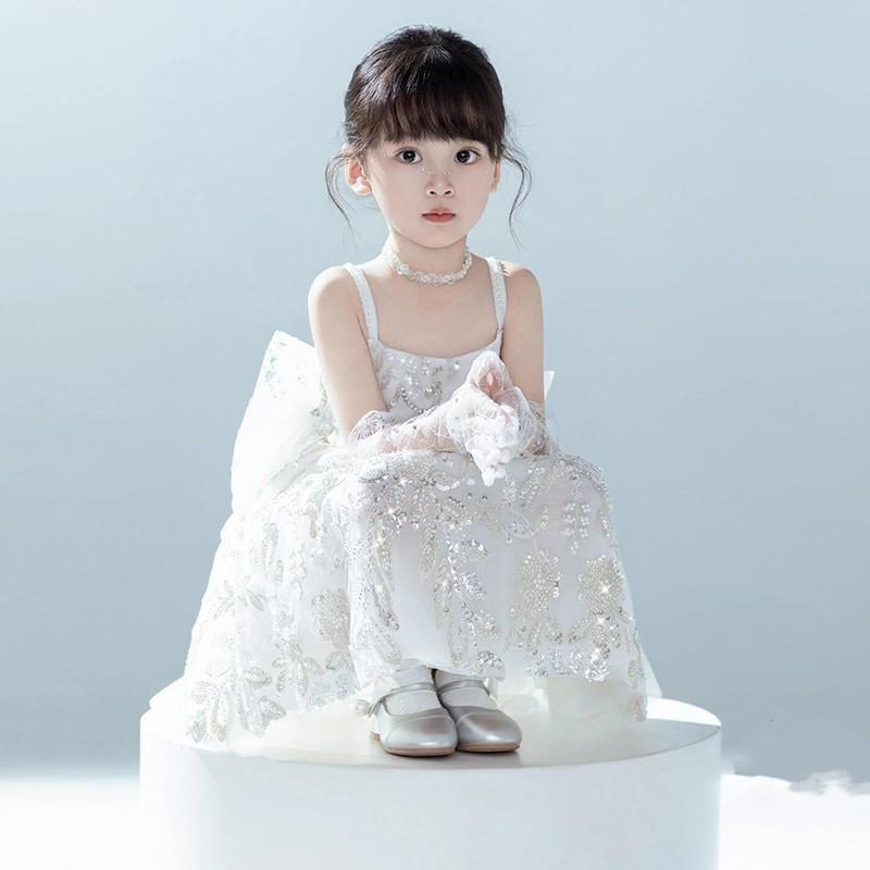 英国Next rtr 女童赵露思同款八音盒公主裙儿童生日主持花童礼服