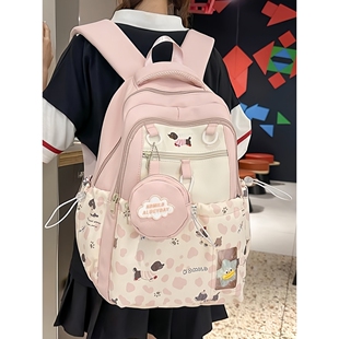 学院风书包女初中生高中学生2025新款大容量小学生双肩包轻便背包