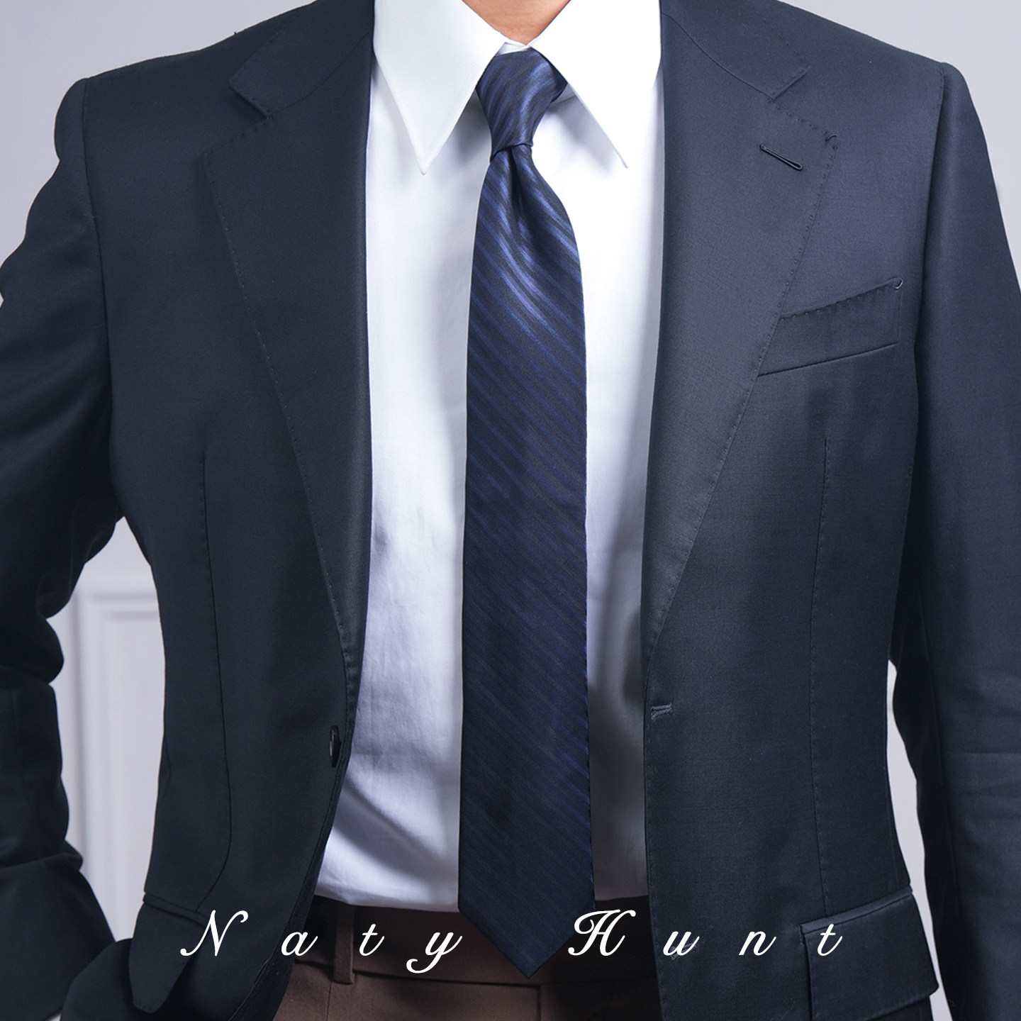 Natyhunt深蓝条纹桑蚕丝领带轻奢商务正装衬衫领带礼盒男,服饰配件/皮带/帽子/围巾,领带,淘宝优惠券,粉丝福利购,淘宝优惠卷