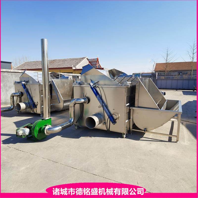 带鱼段电加热油炸锅 大连鲅鱼黄花鱼全自动油炸机 炸鱼设备