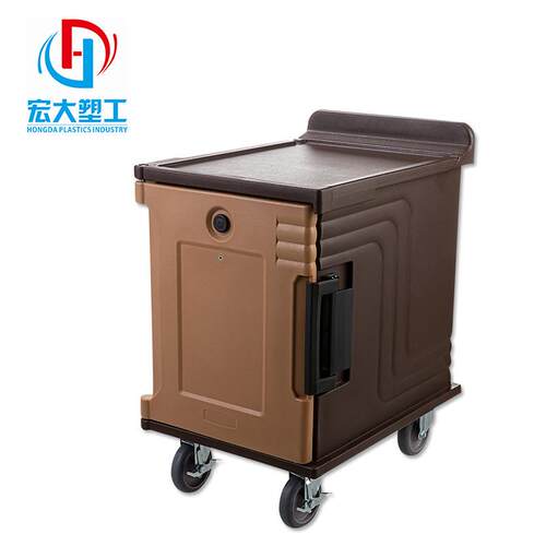 保温箱推车滚塑保温箱推车自助餐酒店厨房保温箱滚塑一体成型
