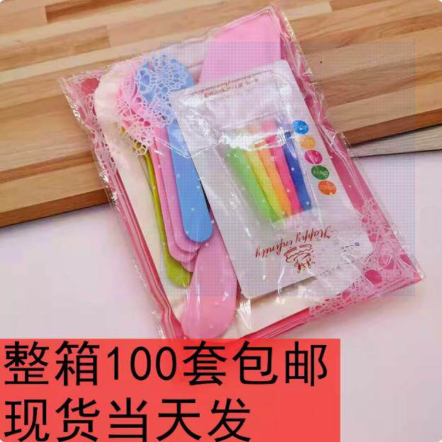 蛋糕餐具盘叉组塑料一次性蛋糕叉碟套装生日派对刀叉盘组蜡烛包邮