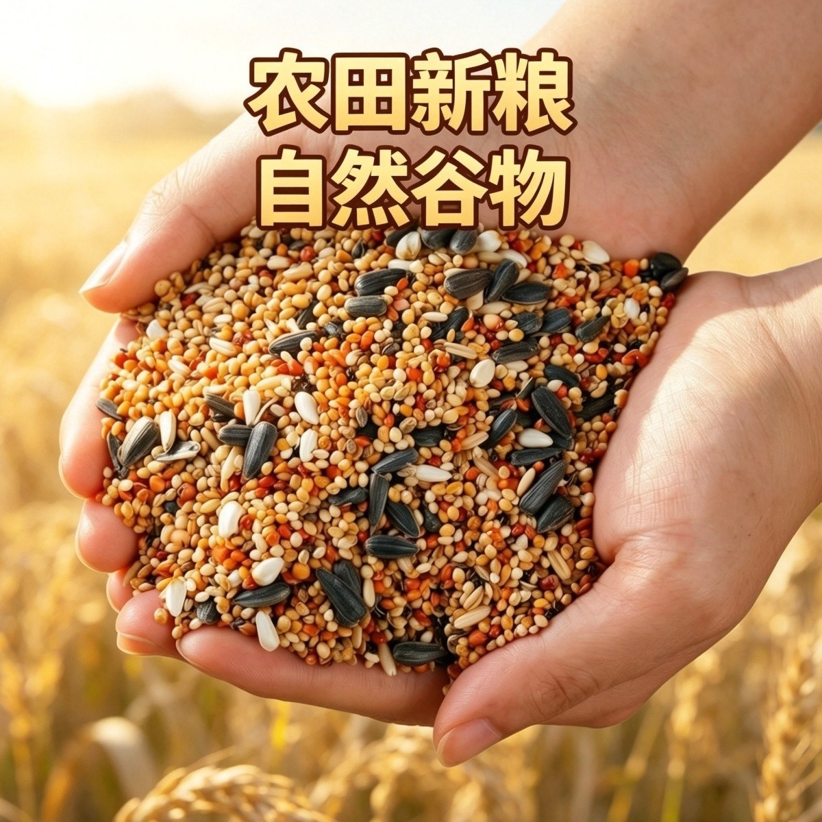 鹦鹉鸟粮高配虎皮玄凤牡丹鸟粮食鸟食带壳谷子黍子小米混合专用粮