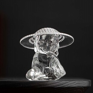 日式小和尚创意茶漏茶滤全玻璃水晶茶叶过滤器茶水分离器泡茶神器