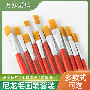 万众爱购家具维修描金上色勾线笔羊毛笔美术专用水粉油画笔尼龙笔
