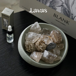 Lavas绿色桃金娘扩香石+蜡烛套盒拂晓之地系列无火香薰晶石香氛