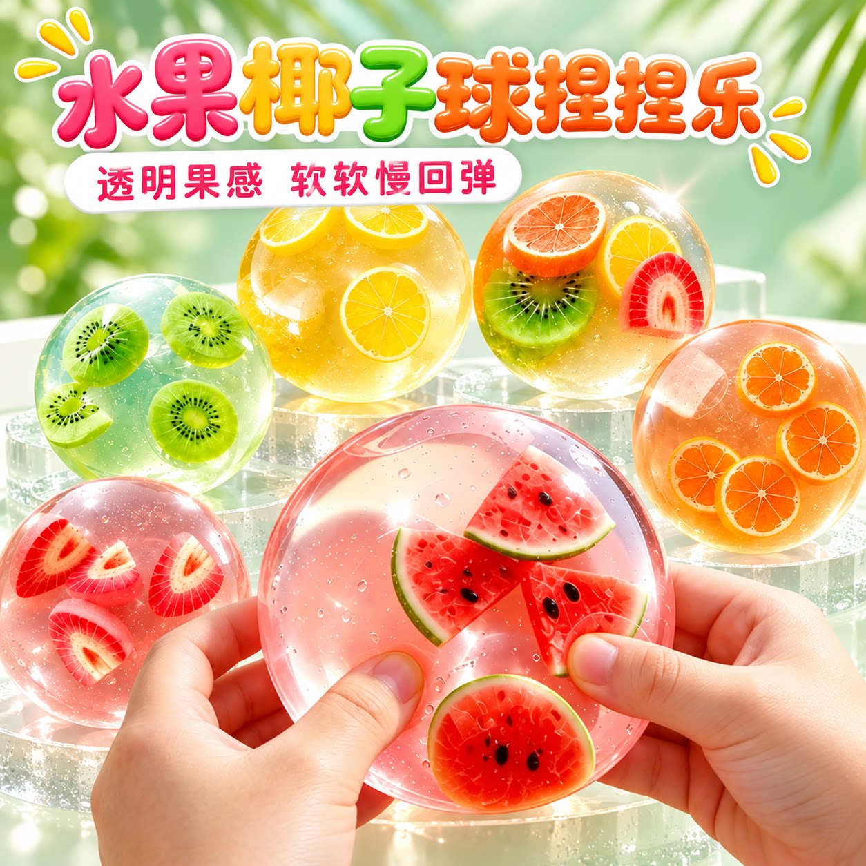 【巨解压】水果椰子捏捏乐图片