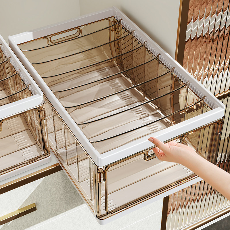 收纳箱家用衣柜分层神器抽拉隔板衣物折叠框储物筐整理盒,收纳整理,收纳筐,淘宝优惠券,粉丝福利购,淘宝优惠卷