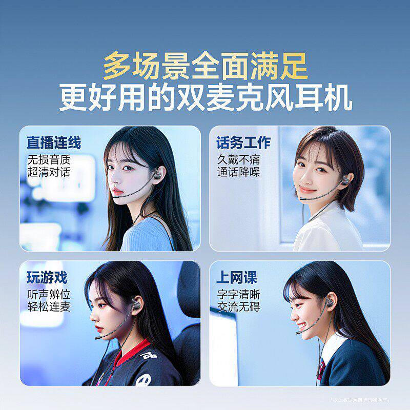 柏林之音耳机电竞入耳式游戏有线吃鸡台式电脑笔记本手机降噪耳麦图片
