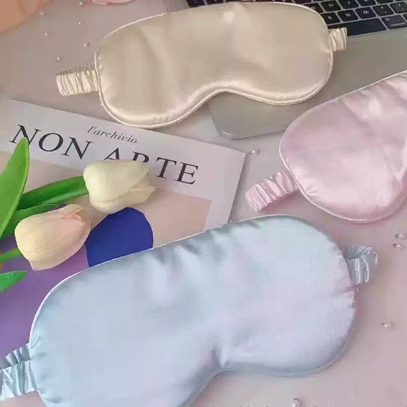 防真丝眼罩遮光睡眠睡觉男女士护眼助眠缓解疲劳冰敷禁欲系压感