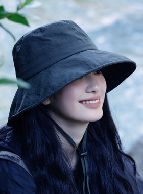 2026新款帽子女款户外防晒帽登山夏季渔夫帽遮阳帽防紫外线太阳帽