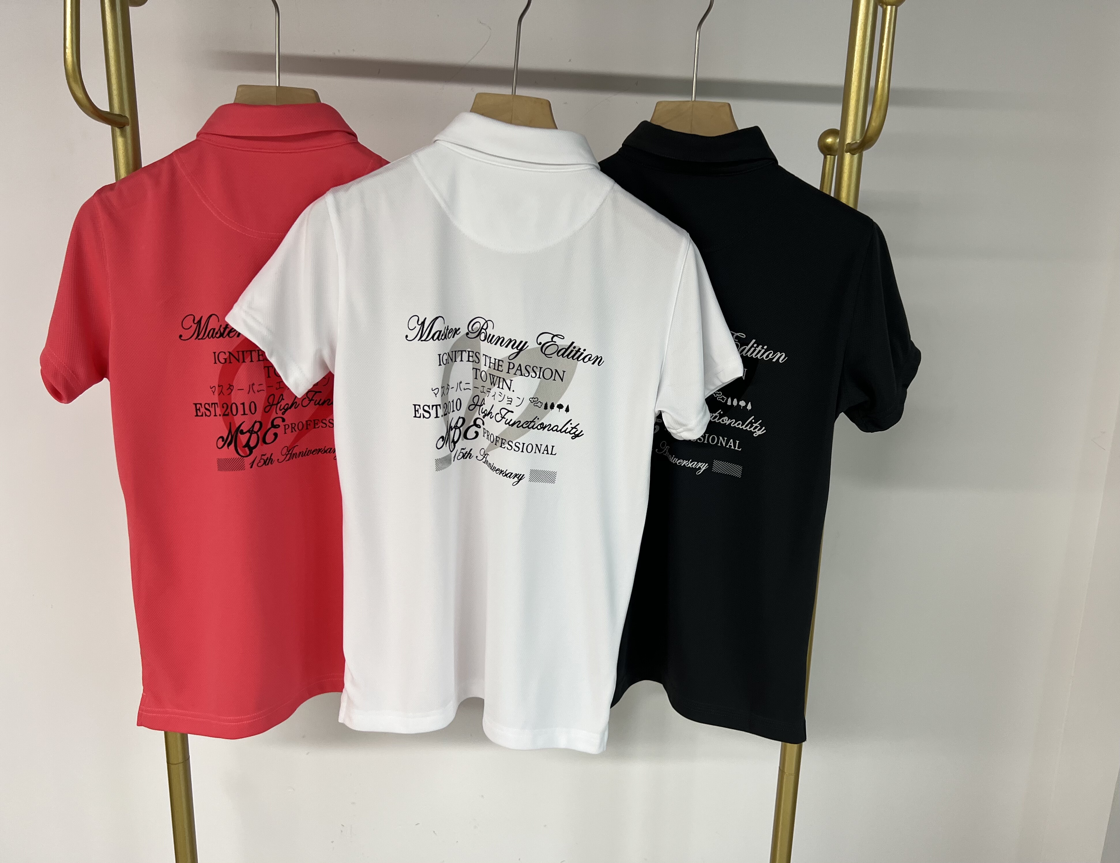 15u02 出口日单高尔夫女士春秋新款翻领短袖T恤速干透气弹力百搭