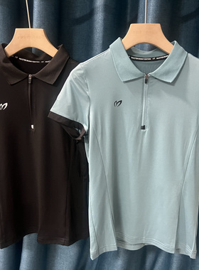 29F05高尔夫女士短袖T恤半拉链领子速干golf服装韩版夏季修身特卖