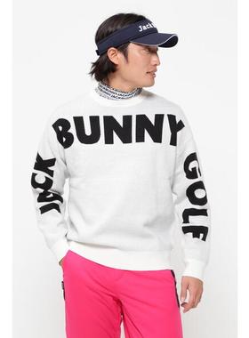 45N02 出口余日单高尔夫男士秋冬保暖圆领针织长袖上衣弹力字母