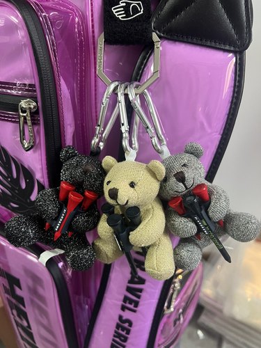 日本正品代购 高尔夫配件 收纳开球Tee可爱小熊挂件秋冬 新品推荐