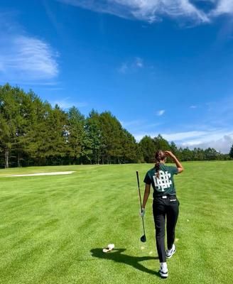 16 P001日本火爆潮牌Cph/Golf女士高尔夫九分长裤带皮带夏季新款