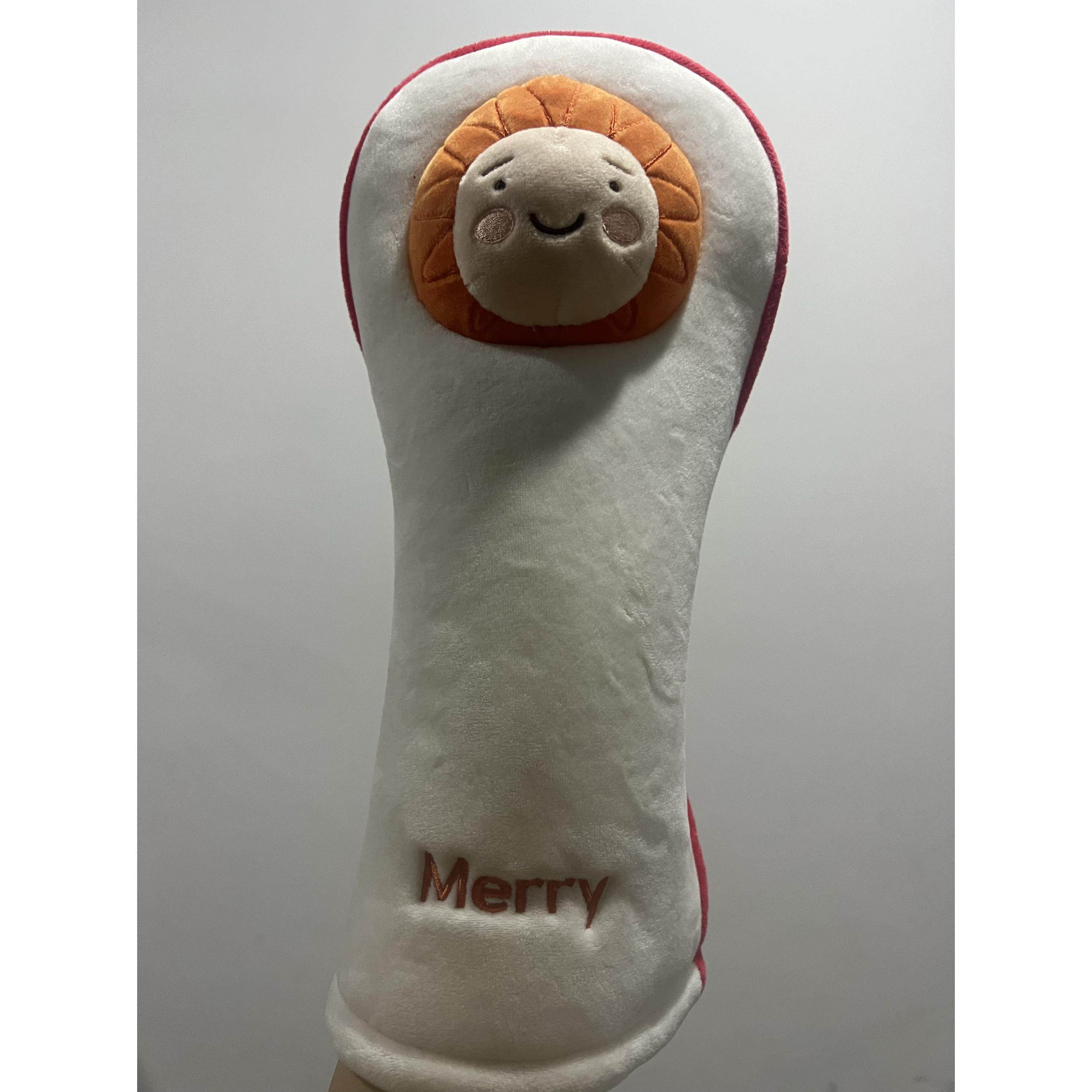 正品韩国代购高尔夫球杆套韩版毛绒可爱卡通一号木杆头套忧郁娃娃