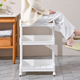 梯菊化妆室置物架浴室厕所小推车落地可移动多层脸盆收纳层架置物