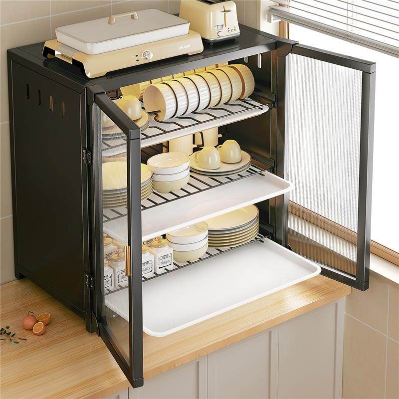 厨房置物架碗碟收纳架家用台面带盖防尘碗柜沥水碗盘架碗筷收纳盒,厨房/烹饪用具,厨房清洁/工具套装,淘宝优惠券,粉丝福利购,淘宝优惠卷