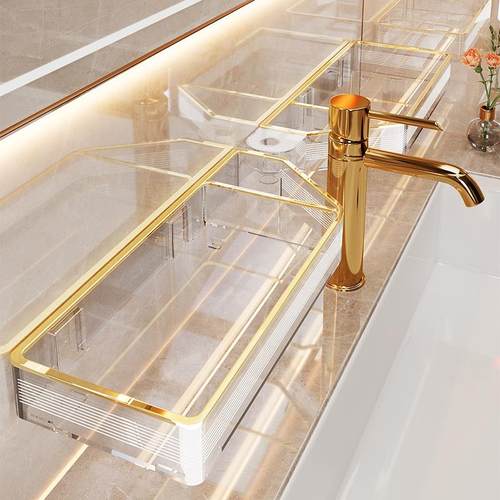 浴室转角置物免打孔通风沥水防潮