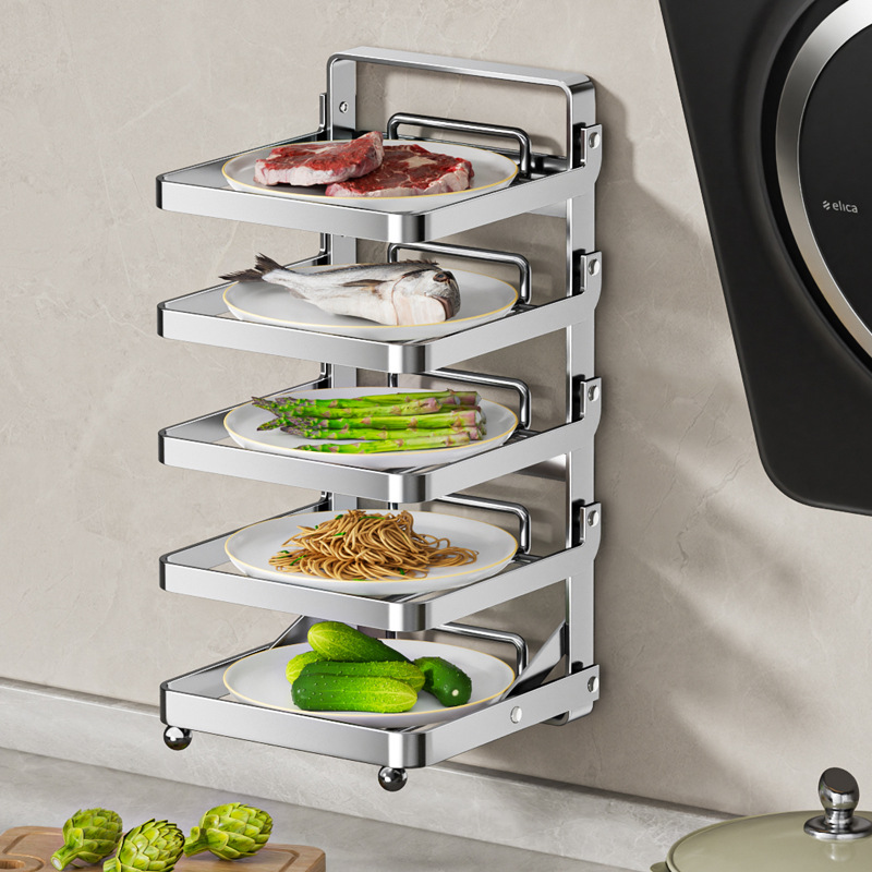 不锈钢锅架厨房家用锅具收纳架