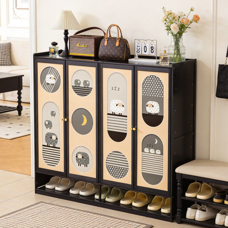 鞋柜家用门口入户收纳柜一体靠墙玄关鞋架子多层简易置物2025新款,收纳整理,鞋子收纳架,淘宝优惠券,粉丝福利购,淘宝优惠卷