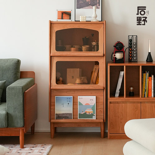 后野客厅展示柜实木整装