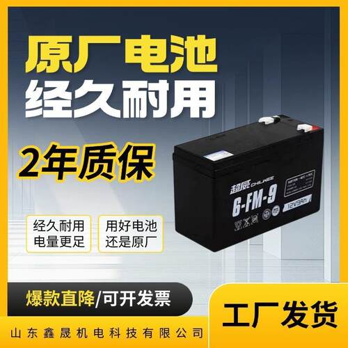 单一个12V9AH铅酸6-DZM-9/6-DZF-20蓄电池照明音响电梯门禁